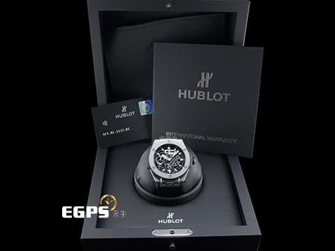 Hublot 宇舶 Big Bang 大爆炸 MECA-10 十日鍊 414.NI.1123.RX 鈦金屬材質 特殊三方動能顯示  2022年保卡  手上鍊 45mm