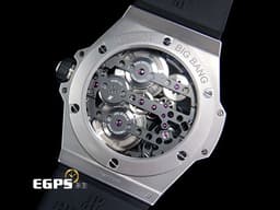 Hublot 宇舶 Big Bang 大爆炸 MECA-10 十日鍊 414.NI.1123.RX 鈦金屬材質 <font color=#70cce1>特殊三方動能顯示 </font> <font color=#ff0000>2022年保卡 </font> 手上鍊 45mm