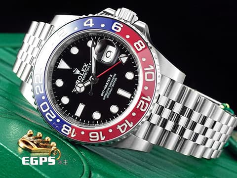 ROLEX 勞力士 GMT-Master II 格林威治型 126710 BLRO 可樂圈 陶瓷紅藍雙色框 126710BLRO 兩地時區 2024年新卡 Pepsi百事圈  紀念型（Jubilee）五銖錶帶 自動上鍊 40mm