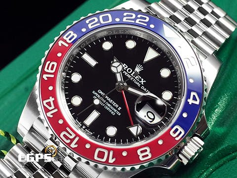 ROLEX 勞力士 GMT-Master II 格林威治型 126710 BLRO 可樂圈 陶瓷紅藍雙色框 126710BLRO 兩地時區 2024年新卡 Pepsi百事圈  紀念型（Jubilee）五銖錶帶 自動上鍊 40mm