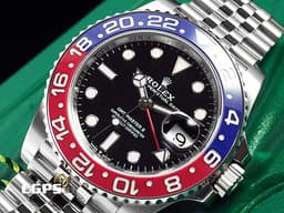 ROLEX 勞力士 GMT-Master II 格林威治型 126710 BLRO 可樂圈 陶瓷<font color=#EA0000>紅</font><font color=#4169e1>藍</font>雙色框 126710BLRO 兩地時區 <font color=#FF0000>2024年新卡 Pepsi百事圈  紀念型（Jubilee）五銖錶帶</font> 自動上鍊 40mm