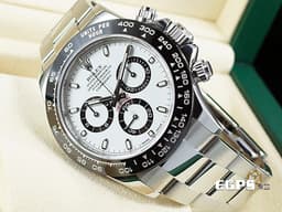 ROLEX 勞力士 Cosmograph Daytona 宇宙計時型 迪通拿 116500LN 計時碼表 <font color=#FFFFFF>白熊貓 白色面盤 搭配Rubber B橡膠錶帶</font> 116500 LN 陶瓷錶圈 不鏽鋼 <font color=#FF0000>2021年新式保卡</font> 賽車錶 自動上鍊 40mm