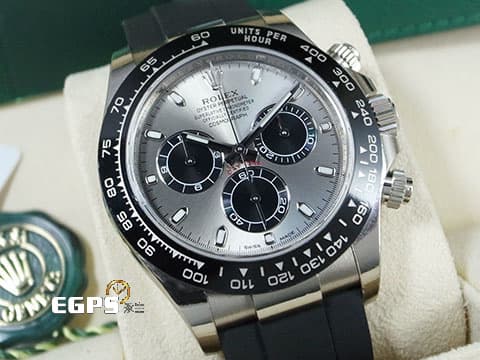 ROLEX 勞力士 Cosmograph Daytona 宇宙計時型 迪通拿 116519LN&nbsp;灰熊貓 梁家灰 116519 LN&nbsp;計時碼表 陶瓷外圈 18K白金材質 2019年保單&nbsp;自動上鍊 40mm