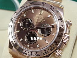 ROLEX 勞力士 Daytona 迪通拿 116505 18K永恆玫瑰金材質 計時碼表 <font color="#ffd780">巧克力熊貓面盤</font> <font color="#ff0000">2021年新式保卡</font> 自動上鍊 40mm