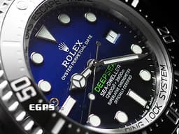 ROLEX 勞力士 Deepsea D-Blue 海使者 126660 DB 深海 水鬼王 <font color=#66B3FF>漸<font color=#0080FF>層<font color=#005AB5>藍</font></font></font>面盤 126660DB 陶瓷錶圈 <font color=#FF0000>2020年新式保卡</font> 排氦氣閥 潛水錶 自動上鍊 44mm