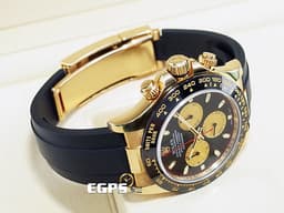 ROLEX 勞力士 Daytona 迪通拿 116518LN 計時碼表 18K黃金材質 陶瓷錶圈 <font color="#fa00fa">黑底黃金圈熊貓面盤 保羅紐曼面盤 紅色計時秒針 小怪獸</font>&nbsp;<font color="#ff0000">2022年保卡</font>&nbsp;賽車錶 自動上鍊 40mm