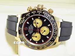 ROLEX 勞力士 Daytona 迪通拿 116518LN 計時碼表 18K黃金材質 陶瓷錶圈 <font color="#fa00fa">黑底黃金圈熊貓面盤 保羅紐曼面盤 紅色計時秒針 小怪獸</font>&nbsp;<font color="#ff0000">2022年保卡</font>&nbsp;賽車錶 自動上鍊 40mm