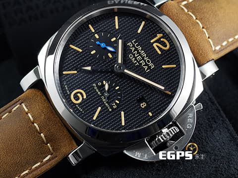 PANERAI 沛納海 Luminor 1950 PAM01537 PAM1537 GMT 三日鍊 2023年保單 新式保卡 經典巴黎釘紋面盤 台灣公司貨  動力顯示 自動腕錶 42mm