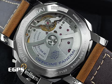PANERAI 沛納海 Luminor 1950 PAM01537 PAM1537 GMT 三日鍊 2021年保單 新式保卡 經典巴黎釘紋面盤  動力顯示 自動上鍊 42mm