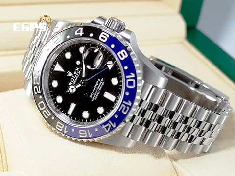 ROLEX 勞力士 GMT-Master II 格林威治型 126710 BLNR 蝙蝠俠 Batman 藍黑框 126710BLNR 兩地時間 2024年保卡 紀念型（Jubilee）五銖錶帶 自動上鍊 40mm