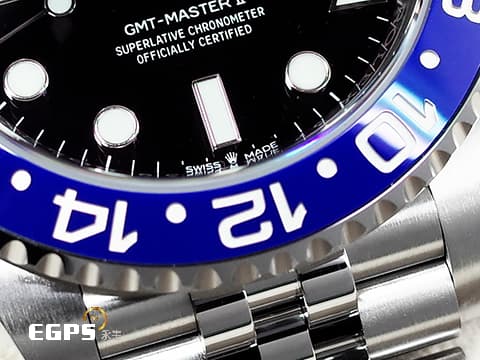 ROLEX 勞力士 GMT-Master II 格林威治型 126710 BLNR 蝙蝠俠 Batman 藍黑框 126710BLNR 兩地時間 2024年保卡 紀念型（Jubilee）五銖錶帶 自動上鍊 40mm