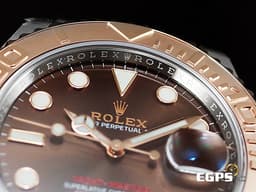 ROLEX 勞力士 Yacht-Master 遊艇名仕型 126621 <font color=#D2691E>巧克力色面盤</font> 永恆玫瑰金 半金款 <font color=#FF0000>3235新機芯 2024年保單</font> 自動上鍊 40mm