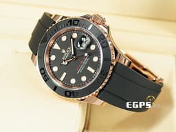 ROLEX 勞力士 Yacht-Master 40 蠔式 遊艇名仕型 126655 <font color="#f7bc9c">永恆玫瑰金</font> Cerachrom黑色陶瓷字圈<font color="#FF0000"> 3235機芯 搭配Glidelock延展系統潛水錶扣 2022年新式綠卡 </font>自動腕錶 40mm