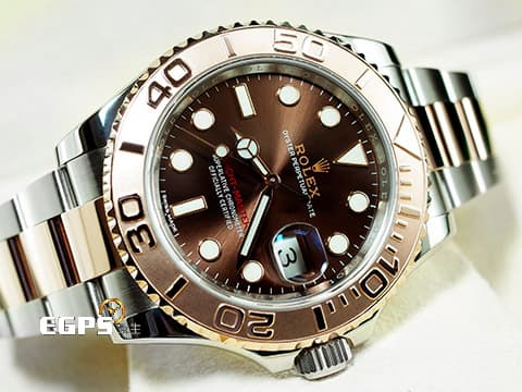 ROLEX 勞力士 Yacht-master 116621 遊艇名仕型 巧克力色面盤 玫瑰金 半金款 2019年保單 自動上鍊 40mm