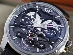 Girard-Perregaux 芝柏 GP錶 Neo-Bridges系列 84000-21-001-BB6A 鈦金屬 <font color="#05f0f0">鏤空面盤 微型自動盤</font><font color="#FF0000">&nbsp;Neo Bridge新板橋承托平衡擺輪&nbsp;</font>自動上練 45mm