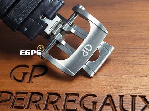 Girard-Perregaux 芝柏 GP錶 Neo-Bridges系列 84000-21-001-BB6A 鈦金屬 鏤空面盤 微型自動盤&nbsp;Neo Bridge新板橋承托平衡擺輪&nbsp;自動上練 45mm