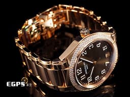 Patek Philippe 百達翡麗 PP錶 Twenty~4系列 7300/1200R-001 <font color="#99520f">原廠鑲嵌160顆頂級天然美鑽外圈 巧克力 棕色日輝紋面盤</font> 玫瑰金材質 大三針<font color="#ffd700">&nbsp;</font><font color="#FF0000">2026年保單&nbsp;</font>自動上鍊 36mm