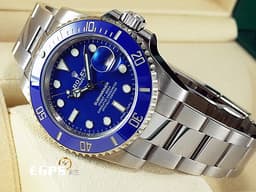 ROLEX 勞力士 Submariner 116619LB 潛航者 18K白金材質 <font color="#0582f5"> 絕版款 藍色陶瓷圈、面盤 藍水鬼</font><font color="#FF0000">&nbsp;</font>自動上鍊 40mm
