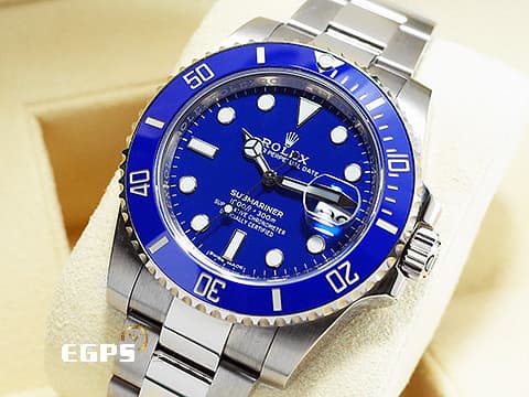 ROLEX 勞力士 Submariner 116619LB 潛航者 18K白金材質  絕版款 藍色陶瓷圈、面盤 藍水鬼&nbsp;自動上鍊 40mm