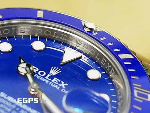 ROLEX 勞力士 Submariner 116619LB 潛航者 18K白金材質  絕版款 藍色陶瓷圈、面盤 藍水鬼&nbsp;自動上鍊 40mm