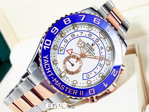 ROLEX 勞力士 Yacht-Master II 蠔式 遊艇名仕型 116681 永恆玫瑰金 半金款 新款賓士指針 帆船 倒數計時碼表 2022年新式保卡 大遊艇 自動上鏈 44mm