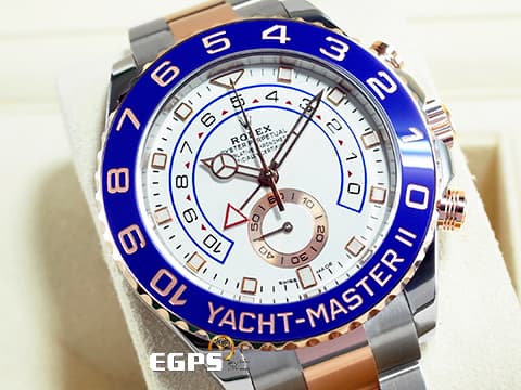 ROLEX 勞力士 Yacht-Master II 蠔式 遊艇名仕型 116681 永恆玫瑰金 半金款 新款賓士指針 帆船 倒數計時碼表 2022年新式保卡 大遊艇 自動上鏈 44mm