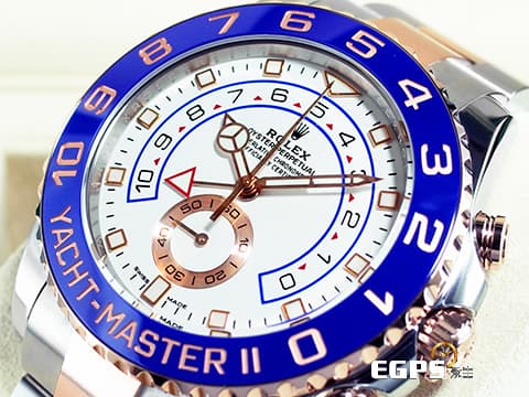 ROLEX 勞力士 Yacht-Master II 蠔式 遊艇名仕型 116681 永恆玫瑰金 半金款 新款賓士指針 帆船 倒數計時碼表 2022年新式保卡 大遊艇 自動上鏈 44mm