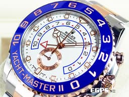 ROLEX 勞力士 Yacht-Master II 蠔式 遊艇名仕型 116681 <font color="#f3baa1">永恆玫瑰金 半金款 新款賓士指針</font> 帆船 倒數計時碼表 <font color="#FF0000">2022年新式保卡</font> 大遊艇 自動上鏈 44mm