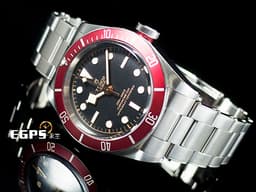TUDOR 帝舵 Heritage Black Bay 79230 M79230R-0012 斧頭針 酒紅色陽極氧化鋁字圈 啞黑色面盤&nbsp;<font color="#FF0000">2019年保單 </font>鍊帶款 紅水鬼 41mm