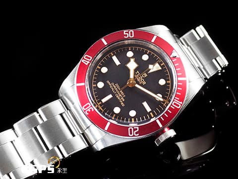 TUDOR 帝舵 Heritage Black Bay 79230 M79230R-0012 斧頭針 酒紅色陽極氧化鋁字圈 啞黑色面盤&nbsp;2019年保單 鍊帶款 紅水鬼 41mm
