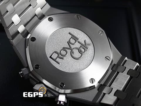 Audemars Piguet 愛彼 AP錶 Royal Oak Chronograph 皇家橡樹 26331ST 計時碼錶 黑色經典格紋面盤 不銹鋼 2019年新式保卡 26331 ST 自動上鍊 41mm