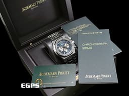 Audemars Piguet 愛彼 AP錶 Royal Oak 皇家橡樹 26331ST.OO.1220ST.01 藍色格紋面盤  鍊帶款 自動上鍊 計時碼錶 <font color=#FF0000>2018年保單 新式保卡 台灣公司貨</font> 自動上鍊 41mm