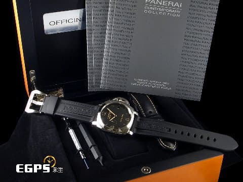 PANERAI 沛納海 Luminor Marina 1950 PAM359 PAM00359 三日鍊 不鏽鋼材質 菸草面三明治面盤 透明錶背 自動上鏈 44mm