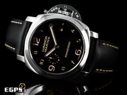 PANERAI 沛納海 Luminor Marina 1950 PAM359 PAM00359 三日鍊 不鏽鋼材質 <font color="#fdb058">菸草面三明治面盤 透明錶背</font> 自動上鏈 44mm