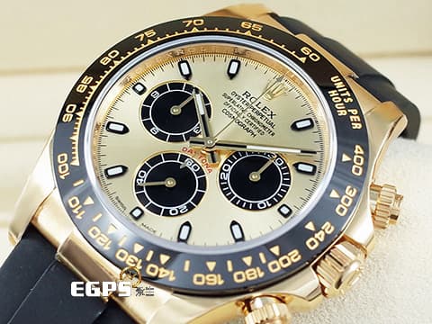ROLEX 勞力士 Daytona 116518 LN 宇宙計時型 116518LN 迪通拿 計時碼表 18K黃金 金色面盤 陶瓷圈  港星余文樂結婚配戴款，2020年保單，新式保卡&nbsp;自動上鍊 40mm