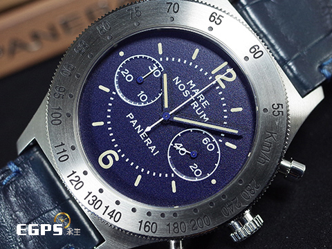 PANERAI 沛納海 Panerai Mare Nostrum Acciaio PAM716 復古 PAM00716 計時碼表 <font color="#058703">傳奇計時碼錶</font><font color="#fa00fa">復刻二戰海軍錶</font><font color="#FF0000"> 全球限量1000只~</font><font color="#05f0f0">附戰艦模型</font><font color="#FF0000"> </font>&nbsp;手上鍊 42mm