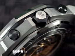 Audemars Piguet 愛彼 AP錶 Royal Oak Offshore 皇家橡樹 離岸型 26470ST <font color="#4169e1">Navy 海軍藍</font>&nbsp;計時碼表 不鏽鋼材質&nbsp;<font color="#FF0000">2018年新式保卡&nbsp;</font>自動上鏈 42mm