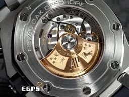 Audemars Piguet 愛彼 AP錶 Royal Oak Offshore 皇家橡樹 離岸型 26470ST <font color="#4169e1">Navy 海軍藍</font>&nbsp;計時碼表 不鏽鋼材質&nbsp;<font color="#FF0000">2018年新式保卡&nbsp;</font>自動上鏈 42mm