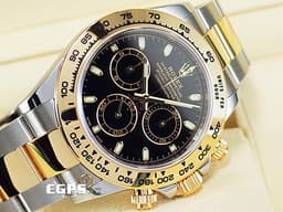 ROLEX 勞力士 Cosmograph Daytona 宇宙計時型 迪通拿 116503 計時碼錶 <font color="#f5dea8">18K黃金 半金款</font> 黑色面盤 <font color="#FF0000">2018年</font>&nbsp;賽車錶 自動上鍊 40mm
