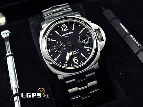 PANERAI 沛納海 Luminor Marina GMT PAM00297 兩地時區 小秒針 PAM297 不鏽鋼材質 自動上鍊 44mm