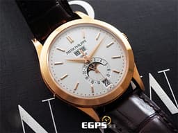 PATEK PHILIPPE 百達翡麗 PP Complications 複雜功能時計 5396 5396R-011 18K玫瑰金材質 <font color="#05f0f0">年曆錶</font>&nbsp;<font color="#05f0f0">PP印記 月相顯示</font>&nbsp;<font color="#ff0000">2021年保單 錶友未使用珍藏品</font>&nbsp;自動上鏈&nbsp;38.5mm