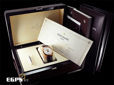 PATEK PHILIPPE 百達翡麗 PP Complications 複雜功能時計 5396 5396R-011 18K玫瑰金材質 年曆錶&nbsp;PP印記 月相顯示&nbsp;2021年保單 錶友未使用珍藏品&nbsp;自動上鏈&nbsp;38.5mm