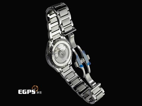 PIAGET 伯爵 Polo Signature Date 系列 G0A51032 枕型 藍色緣飾紋理面盤&nbsp;不鏽鋼材質 2026年保卡 自動上鍊 42mm