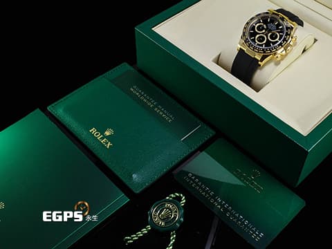 ROLEX 勞力士 Cosmograph Daytona 宇宙計時型 迪通拿 126518LN&nbsp;18K黃金材質 黑色熊貓面盤 計時碼表 陶瓷錶圈 最新4131機芯 快調延展錶扣 2025年保卡&nbsp;賽車錶 自動上鍊 40mm