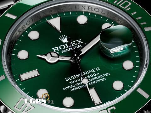 ROLEX 勞力士 Submariner 潛航者 116610LV 不鏽鋼材質  絕版綠色陶瓷框 太陽紋綠色面盤 全綠水鬼 &nbsp;2016年保卡 台灣公司貨 絕版錯過不再&nbsp;&nbsp;潛水錶 自動上鍊 40mm
