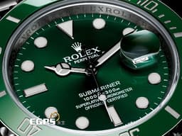 ROLEX 勞力士 Submariner 潛航者 116610LV 不鏽鋼材質 <font color="#009100"> 絕版綠色陶瓷框 太陽紋綠色面盤 全綠水鬼 </font><font color="#FF0000">&nbsp;2016年保卡 台灣公司貨 絕版錯過不再&nbsp;&nbsp;</font>潛水錶 自動上鍊 40mm