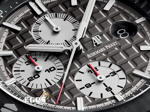 Audemars Piguet AP錶 愛彼 Royal Oak Offshore 皇家橡樹離岸型 鈦貓 26400IO.OO.A004CA.01 鈦金屬 陶瓷錶圈 2017年保單 深灰色面盤 計時碼表 男錶 44mm