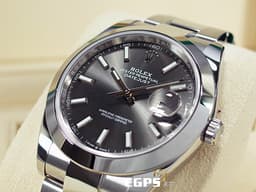 ROLEX 勞力士 Datejust 41 蠔式日誌型 126300 <font color=#ADADAD>石板灰色錶面 柱狀時標</font> DJ41 不鏽鋼 大三針 <font color=#FF0000>2022年保單 蠔式（Oyster）三節錶帶</font> 自動上鍊 41mm