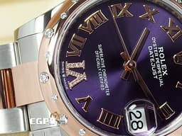 ROLEX 勞力士 Datejust 278341RBR 18K玫瑰金&amp;不鏽鋼材質 半金款 <font color="#05f0f0">原廠鑲嵌VI鑲鑽時標 雪花鑲鑽錶圈</font>&nbsp;<font color="#e6b3e1">紫羅蘭色面盤</font>&nbsp;<font color="#FF0000">2026年保卡&nbsp;</font>自動上鍊 31mm