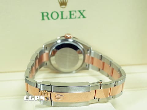 ROLEX 勞力士 Datejust 278341RBR 18K玫瑰金&amp;不鏽鋼材質 半金款 原廠鑲嵌VI鑲鑽時標 雪花鑲鑽錶圈&nbsp;紫羅蘭色面盤&nbsp;2026年保卡&nbsp;自動上鍊 31mm